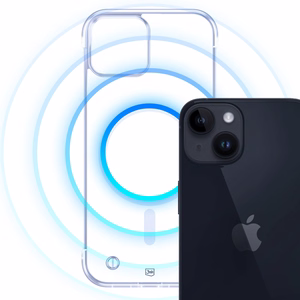 3mk Just20g MagCase Suojakuori iPhone 14:lle - läpinäkyvä