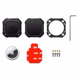 Spigen Tough Armor 4-Pack Case for Apple AirTag 1/2 - Black
