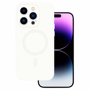TEL PROTECT MagSilicone Suojakuori iPhone 14:lle valkoinen