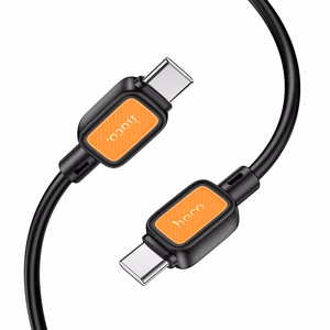 Kaapeli USB-C - USB-C Hoco 3A 60W 1 m X108 musta