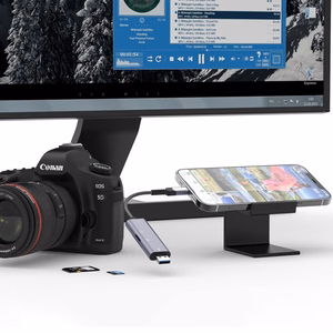 Tech-Protect UltraBoost SD/micro SD -kortinlukija Lightning / USB-A -liittimella - harmaa