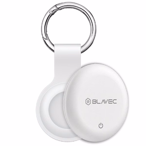 Valkoinen Blavec BTG-02 Bluetooth-paikannin avainrenkaalla Apple- ja Android-laitteille (BTBTG02-KW)