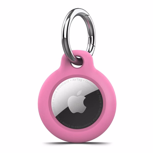 Tech-Protect Rough -suojakuori mallille Apple AirTag 1/2 – vaaleanpunainen