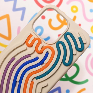 DIY Snake suojakuori iPhone 15 6,1" beige