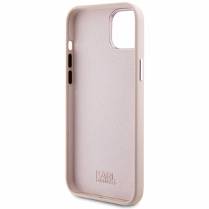 Karl Lagerfeld Suojakuori iPhone 15 Plus 6,7 KLHCP15MSMHCNPP vaaleanpunainen HC SILICONE C METAL PIN