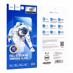 HOCO karkaistu HD-suojalasi 5D Guardian shield (10in1-pakkaus) - iPhone 15 / 16, musta (G14)