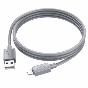 Hoco USB-A - Lightning -kaapeli 2,4A 1 m X107 - harmaa
