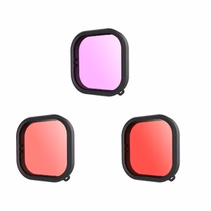 Lens waterproof filter set Telesin for GoPro Hero 9 / Hero 10 / Hero 11 / Hero 12 (GP-FLT-904)