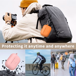 Tech-Protect Silikoninen Hook Suojakuori AirPods Pro:lle - Beige