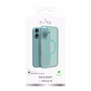 Puro Daylight MagSafe Silikoninen Suojakuori iPhone 16:lle - vihreä