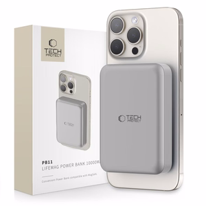 Powerbank Tech-Protect PB11 LifeMag MagSafe 10000 mAh - titaani