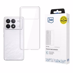 3mk läpinäkyvä suojakuori Xiaomi Poco F6 Pro - läpinäkyvä