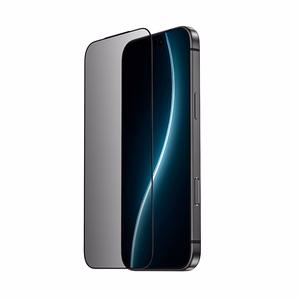 Benks Karkaistu lasi Glass Warrior Privacy iPhone 17/16 Pro:lle musta