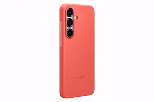 Samsung Silicone Case -suojakuori Samsung Galaxy S25 -puhelimelle, punainen