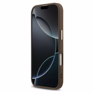 Guess 4G Big 4G Classic Logo -suojakuori iPhone 17 - ruskea ja kulta