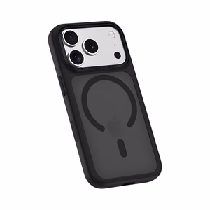 Benks Magnetic Mist Case -suojakuori metallikehyksellä (K069) Iphone 17 Pro:lle, musta (kameran ohjauspainike)