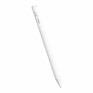 Baseus Smooth Writing 2 Stylus Lite LED-indikaattoreilla kuunvalkoinen (aktiivinen, USB-C kaapeli mukana)