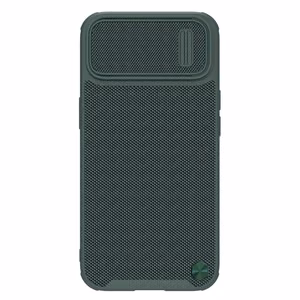 Nillkin Textured S Case iPhone 14 Plus panssaroitu suojus, jossa on kameran suojus vihreä