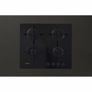 Whirlpool AKT 627/NB1 -integroitava kaasukeittotaso, musta, 59 cm, 4 keittoaluetta