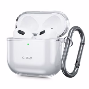 Tech-Protect FLEXAir Suojakuori Apple AirPods 4:lle - läpinäkyvä