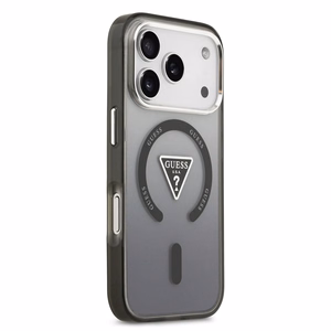 GUESS suojakuori IPHONE 17 Pro:lle MagSafe-yhteensopiva GUHMP17LHGTMLCGK (IML Gradient W/ Triangle Logo) musta