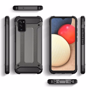 Hybrid Armor Case Kova kestävä suojus Samsung Galaxy A03s musta