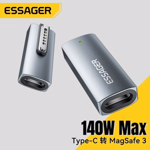Adapter Essager "Zeus" Black (In: Type-C / Out: Magsafe3 )