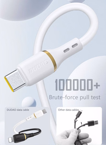 Dudao L25X USB-C–Lightning-kaapeli, 30 W, 1,0 m, valkoinen