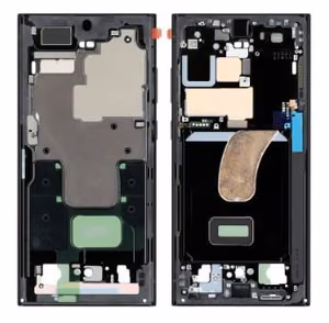 Keskikehys Samsung S918 S23 Ultra Phantom Black alkuperainen (service pack)