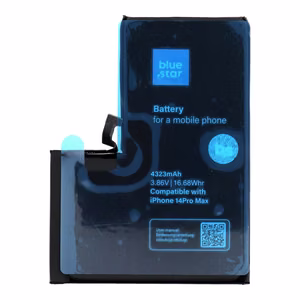 Akku iPhone 14 PRO MAX:lle 4323 mAh Blue Star HQ