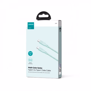 Joyroom Multi-Color Series S-A34 USB-C / USB-C PD 60W kaapeli 1m - vihreä