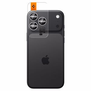 Spigen Optik Pro GLAS.TR EZ FIT kamerasuoja 2 kpl iPhone 16 Pro / Max / 17 Pro / Max:lle - Hopeinen