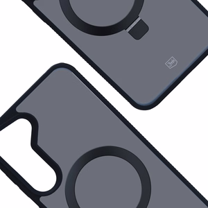 3mk Smoke Case Mag&Stand Suojakuori Samsung Galaxy S24+:lle - musta