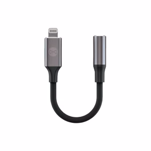 Forever audio-adapteri AJL-01 3,5 mm kuulokeliitin - Lightning musta
