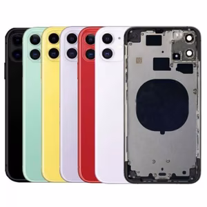 Back Cover Compatible With iPhone 11 with Full Housing / Red / OEM