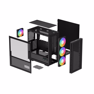 DeepCool CH560 DIGITAL Midi Tower musta