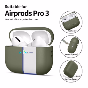 Tech-Protect Silikoninen Suojakuori AirPods Pro 3 -lle - vihreä