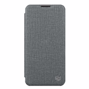 Nillkin Qin Qin Cloth Pro Case Case iPhone 14 Plus kameran kansi Holster kansi Flip Case harmaa