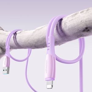 Joyroom S-A59 Vibrant Series 3A USB-A - Lightning Kaapeli 1,2m - violetti