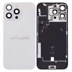Takakansi yhteensopiva iPhone 16 Pro Max / Valkoinen Titaani / (Kaikki osat mukana) / OEM