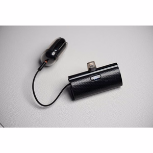 Ulkoinen akku Forcell F-Energy Power Plug F5K3 PD 20W 5000 mAh sisäänrakennetulla Lightning-liittimellä musta