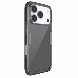 Nillkin Nature TPU Pro Suojakuori iPhone 17 Pro:lle - Puoliläpinäkyvä musta