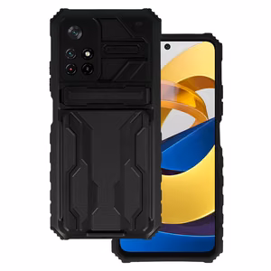 Tel Protect Combo Suojakuori Xiaomi Redmi Note 11 5G/Note 11S 5G/Poco M4 Pro 5G:lle musta