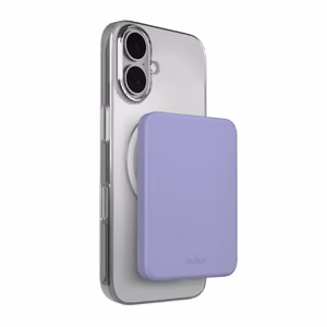 Puro 4200mAh erittäin ohut MagSafe-yhteensopiva USB-C-varavirtalähde - violetti