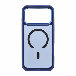 Suojakuori laitteelle iPhone 18 Pro Max / 17 Pro Max: Forcell F-Protect Smoke Hybrid Premium, MagSafe-yhteensopiva, väri: laivastonsininen
