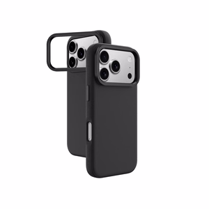 AmazingThing Glamour Suojakuori jalustalla iPhone 17 Pro:lle - musta