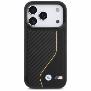 BMW M Carbon Line & Logo MagSafe Suojakuori iPhone 17 Prolle - keltainen