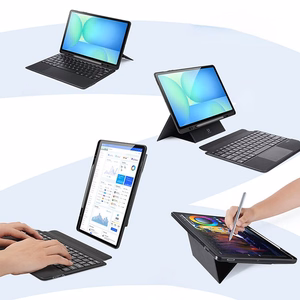 Dux Ducis DK taitettava suojakuori langattomalla näppäimistöllä Samsung Tab S10 FE Plus musta
