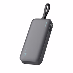 Cuktech LPB200N 40W 20000mAh varavirtalähde integroidulla kaapelilla - harmaa