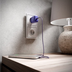 Puro ICON USB-C - USB-C -kaapeli 1,5 m - violetti